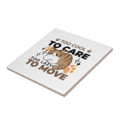 移クール動が遅いリラックス猫 タイル (側面)