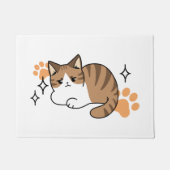 移クール動が遅いリラックス猫 ドアマット (正面)