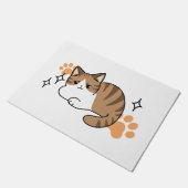 移クール動が遅いリラックス猫 ドアマット (アングル)