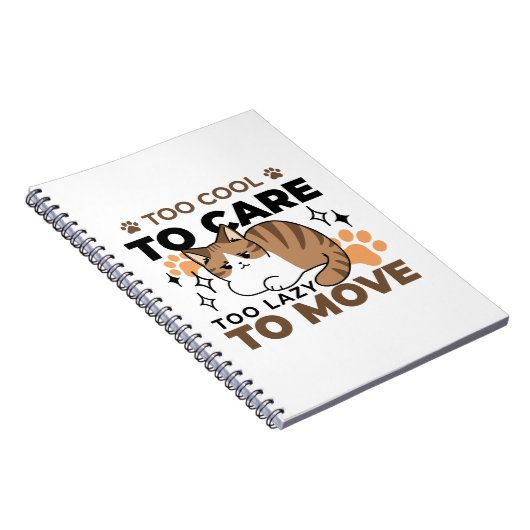 移クール動が遅いリラックス猫 ノートブック (右側)