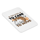 移クール動が遅いリラックス猫 マグネット (右側)