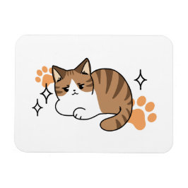 移クール動が遅いリラックス猫 マグネット