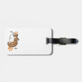 移クール動が遅いリラックス猫 ラゲッジタグ (裏面横)