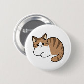 移クール動が遅いリラックス猫 缶バッジ (正面&裏面)