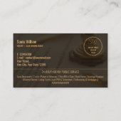 移スタイリッシュモダン動公証人・ローン署名業者 名刺 (裏面)