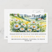 移スタイリッシュ動した住所の変更 案内ポストカード (正面/裏面)