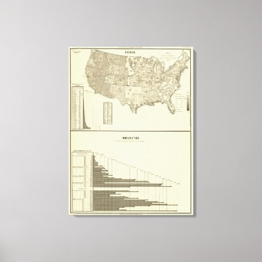 移フランスの動 キャンバスプリント (正面)