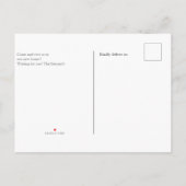 移モダン動した手書き写真 案内ポストカード (裏面)