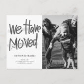 移モダン動した手書き写真 案内ポストカード (正面)