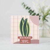 移モダン動した新しいホームアドレスハウスプラント カード (スタンド正面)