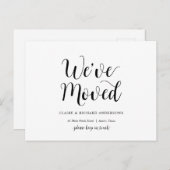 移モダン動し素朴たアドレスのお知らせ ポストカード (正面/裏面)