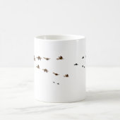 移住しているガチョウの自然|の群 コーヒーマグカップ (中央)