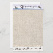 移住のガチョウの文房具 便箋 (正面/裏面)