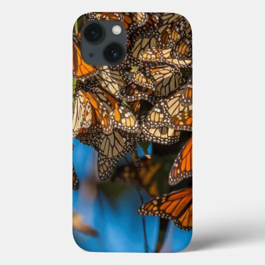 移住のマダラチョウは葉にしがみつきます Case-Mate iPhoneケース (裏面)