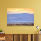 移住の間に最も激しく、Connochaetes キャンバスプリント (インサイチュ (リビング))