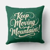 移保動する山やる気を起こさせるデザイン クッション (裏面)