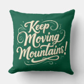 移保動する山やる気を起こさせるデザイン クッション (正面)