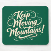 移保動する山やる気を起こさせるデザイン マウスパッド (正面)