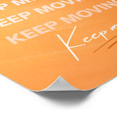 移保動オレンやる気を起こさせるジ引用文 ポスター (角)