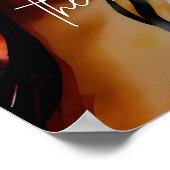 移保動勇気付けられる引用文メラニン女性 ポスター (角)