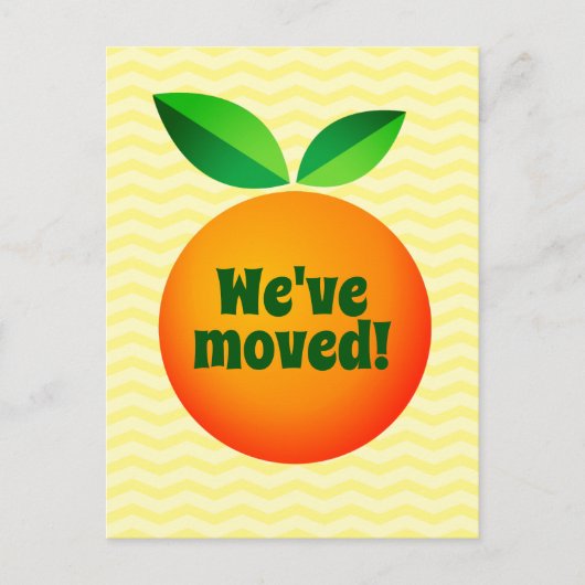 移動おもしろいしたアドレスの変更 ポストカード (正面)