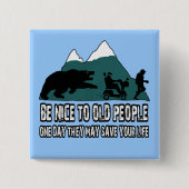 移動おもしろいスクーター 缶バッジ (正面)