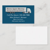 移動および保管サービスの名刺 名刺 (正面/裏面)