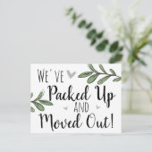 移動されたおもしろいフローラパーソナライズされた ポストカード (スタンド正面)