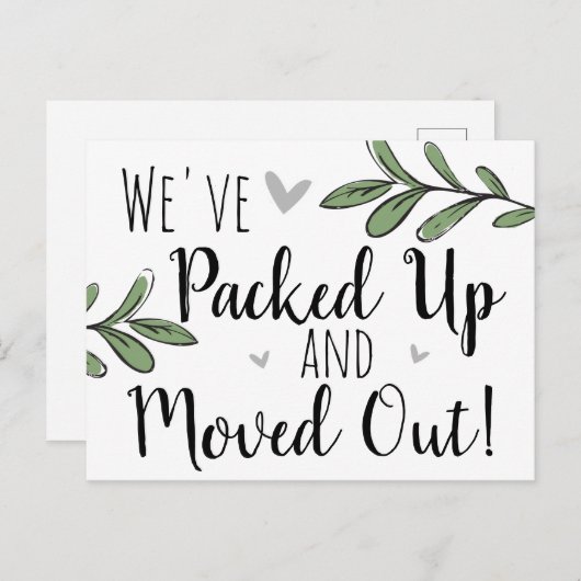 移動されたおもしろいフローラパーソナライズされた ポストカード (正面/裏面)