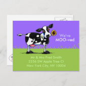 移動されたサニーカウニューアドレスのお知らせ 案内ポストカード (正面/裏面)