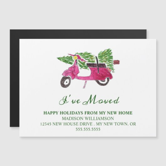 移動された告知 |休日の新しいホーム (正面/裏面)