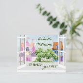 移動したおもしろいの水彩都市の移動 案内状 (スタンド正面)