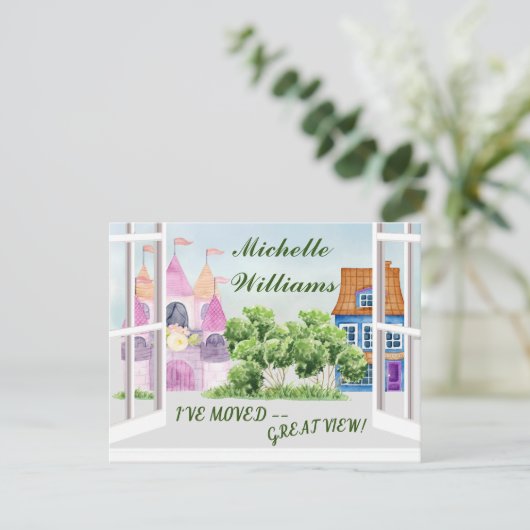 移動したおもしろいの水彩都市の移動 案内状 (スタンド正面)