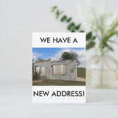 移動したおもしろい新しいアドレス 案内ポストカード (スタンド正面)