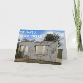 移動したおもしろい新しいアドレス 案内状