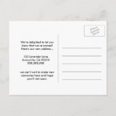 移動したアドレスの変更メールボックス 案内ポストカード (裏面)