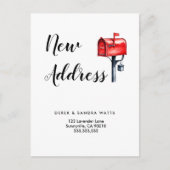 移動したアドレスの変更メールボックス 案内ポストカード (正面)