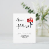 移動したアドレスの変更メールボックス 案内ポストカード (スタンド正面)