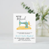 移動したアドレスの変更裁縫マシン 案内ポストカード (スタンド正面)