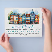 移動したアドレスの変更通り チラシ (手)