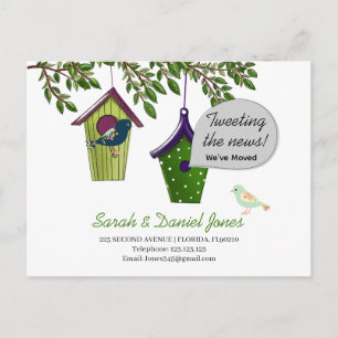 移動したアドレスの鳥箱の変更 案内ポストカード