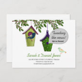 移動したアドレスの鳥箱の変更 案内ポストカード (正面/裏面)