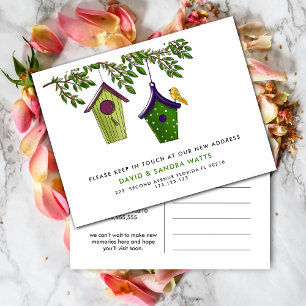 移動したアドレスの鳥箱の変更 案内ポストカード