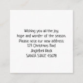 移動したクリスマスバウツ エンクロージャーカード (裏面)