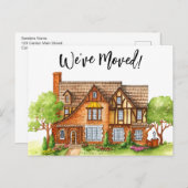 移動したコテージ移動案内はがき ポストカード (正面/裏面)