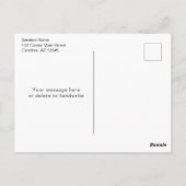 移動したコテージ移動案内はがき ポストカード (裏面)