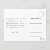 移動したサボテン移動カード移動アナウンセム ポストカード (裏面)