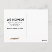 移動したニューヨークの地図 |手書きイラストレーション ポストカード (裏面)