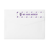 移動したパープルストライプの ラップアラウンドラベル (裏面)