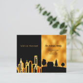 移動したブラック金ゴールド都市の国 案内ポストカード (スタンド正面)